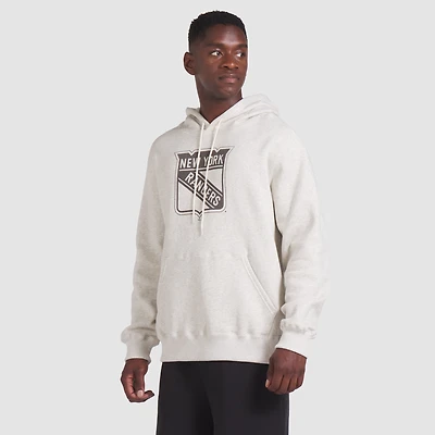 Sweat à capuche enfiler Fanatics Cream New York Rangers fabriqué au Canada pour hommes