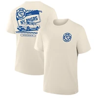 T-shirt Fanatics Cream pour homme, motif Team Culture des Rangers de New York