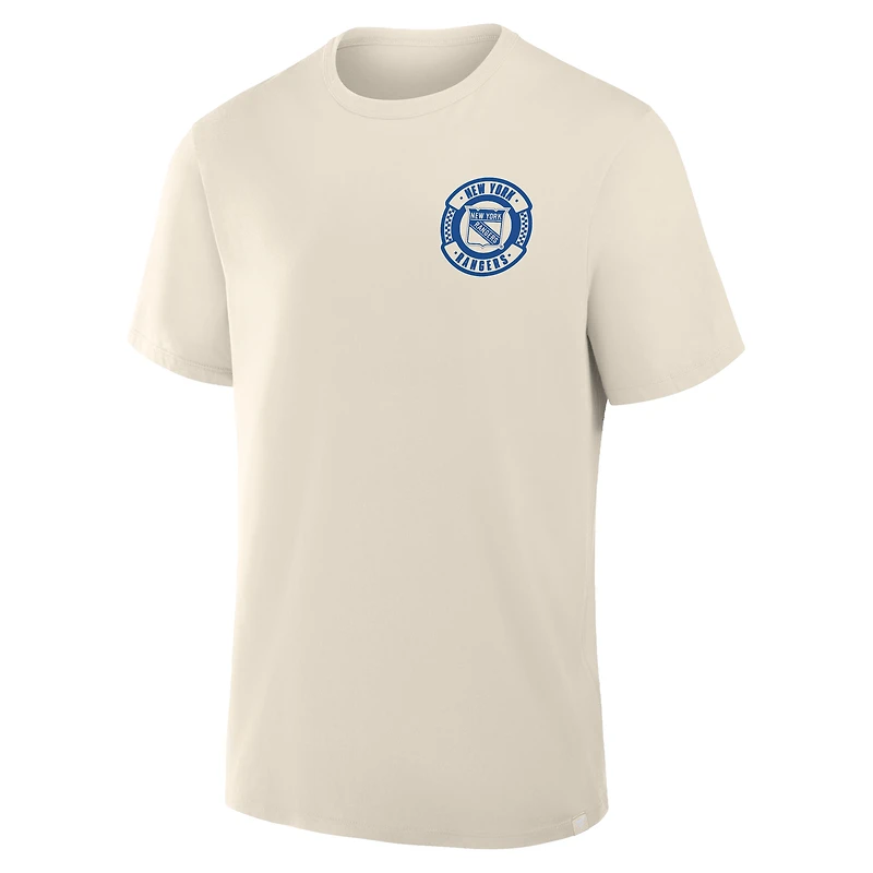 Men's Fanatics Cream New York Rangers Team Culture T-Shirt