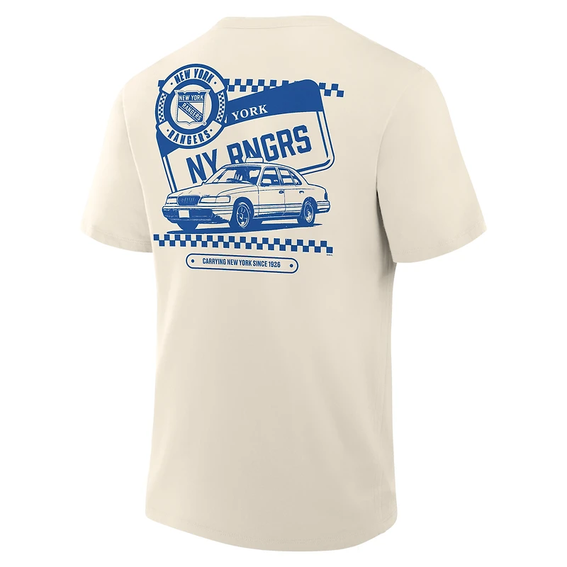 Men's Fanatics Cream New York Rangers Team Culture T-Shirt