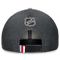 Casquette ajustable Fanatics pour homme New York Rangers Authentic Pro Home Ice Trucker grise