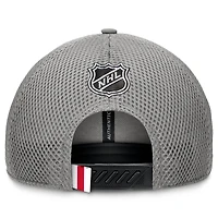 Casquette ajustable Fanatics pour homme New York Rangers Authentic Pro Home Ice Trucker grise