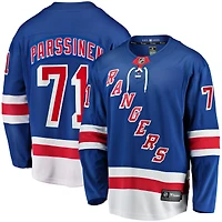 Maillot d'évasion à domicile Fanatics Juuso Parssinen bleu New York Rangers pour hommes