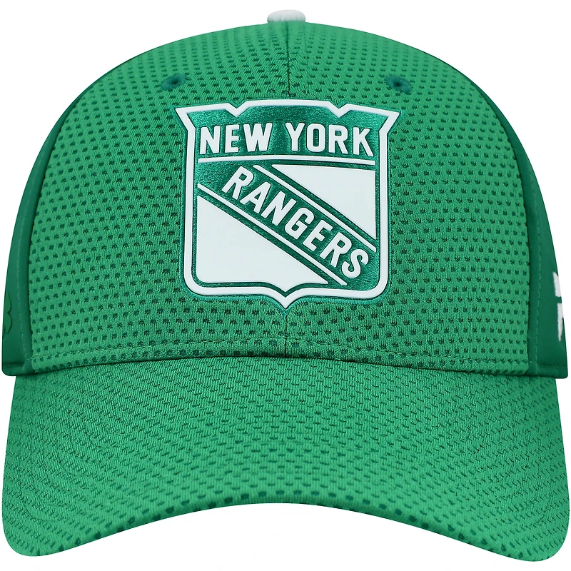 Casquette Flex authentique Pro de la Saint-Patrick des Rangers New York pour homme, Kelly Green Fanatics
