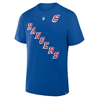 Men's Fanatics Mark Messier Blue New York Rangers Retired Player Nickname T-Shirt