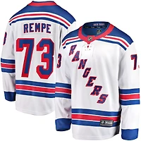 Fanatics pour hommes Matt Rempe blanc New York Rangers Away Premier Breakaway Player - Maillot