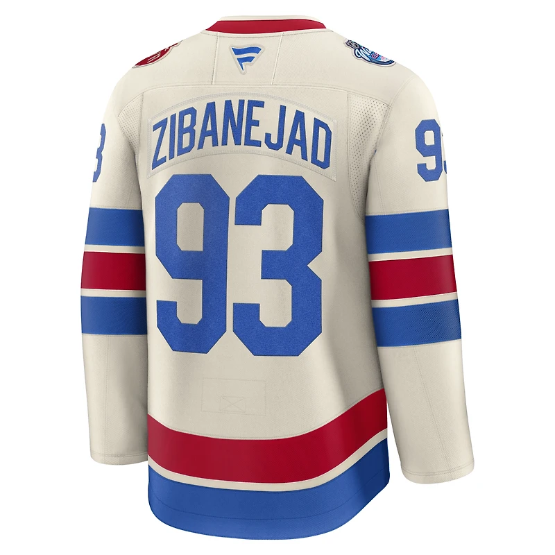 Men's Fanatics Mika Zibanejad Beige New York Rangers 2026 NHL Winter Classic Premium Jersey