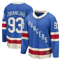 Maillot bleu Fanatics Mika Zibanejad des Rangers de New York Centennial Breakaway pour hommes