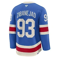 Men's Fanatics Mika Zibanejad Blue New York Rangers Centennial Premium Jersey