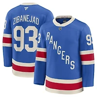 Men's Fanatics Mika Zibanejad Blue New York Rangers Centennial Premium Jersey