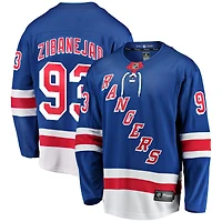 Maillot domicile bleu des Rangers de New York pour homme Mika Zibanejad (Fanatics)