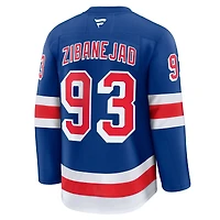 Men's Fanatics Mika Zibanejad Blue New York Rangers Home Premium Jersey
