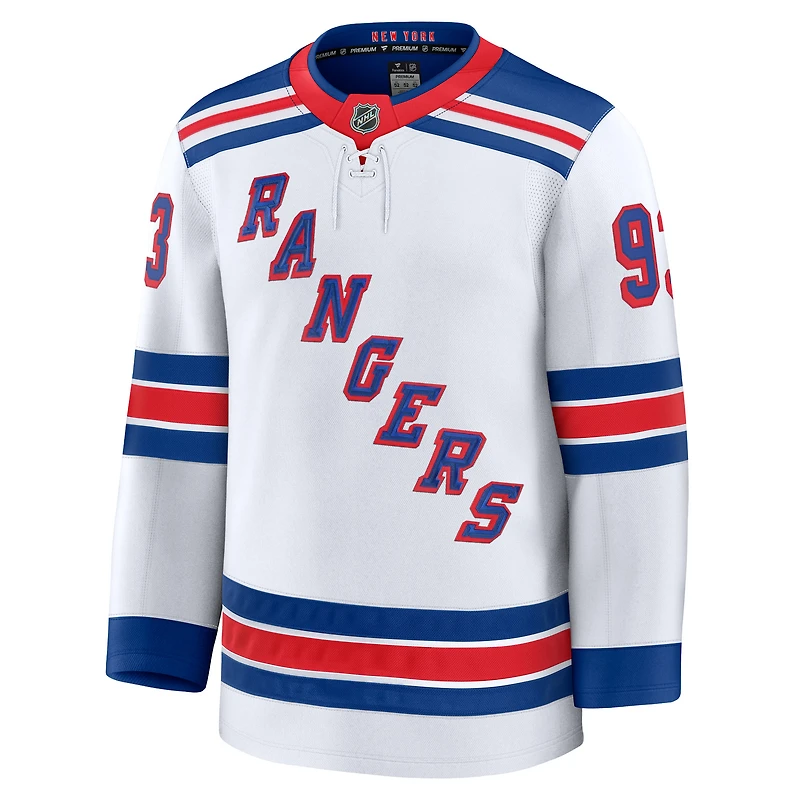 Men's Fanatics Mika Zibanejad White New York Rangers Away Premium Jersey
