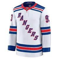 Men's Fanatics Mika Zibanejad White New York Rangers Away Premium Jersey
