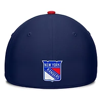 Men's Fanatics Navy/Red New York Rangers Authentic Pro Rink Team Code Flex Hat