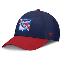 Casquette Flex Fit bleu marine/rouge New York Rangers pour homme de Fanatics