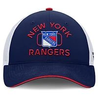 Men's Fanatics Navy/White New York Rangers Authentic Pro Rink Trucker Hat