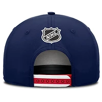 Men's Fanatics Navy New York Rangers 2025 NHL Draft Authentic Pro On-Stage Podium A-Frame Adjustable Hat