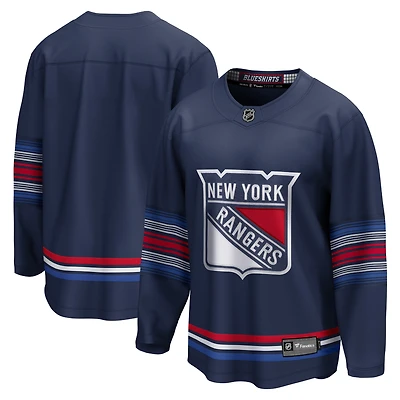 Maillot Fanatics bleu marine pour homme des Rangers de New York, modèle alternatif Breakaway