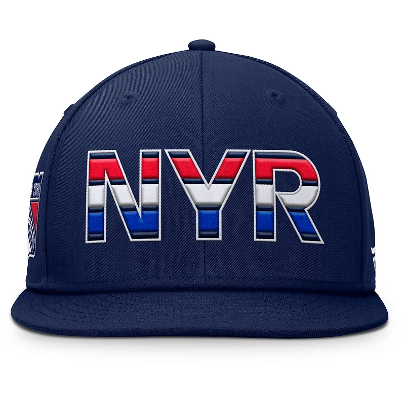 Men's Fanatics Navy New York Rangers Authentic Pro Alternate Jersey Snapback Hat