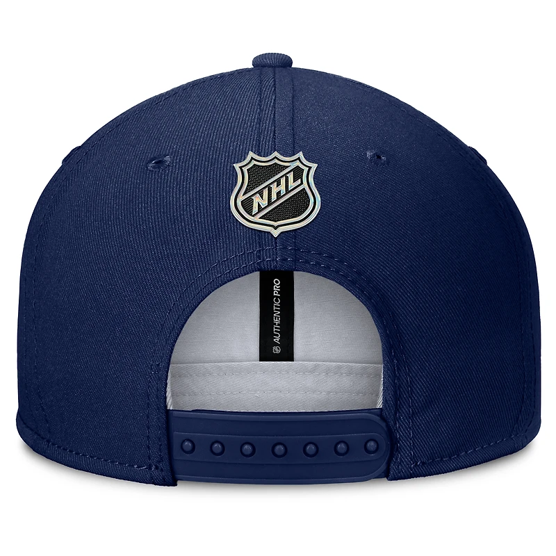 Casquette Snapback authentique Pro Alternate Jersey des Rangers de New York pour hommes Fanatics bleu marine