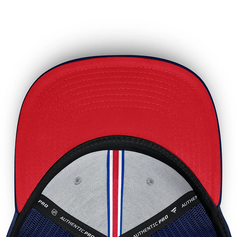 Men's Fanatics Navy New York Rangers Authentic Pro Home Ice Trucker Adjustable Hat