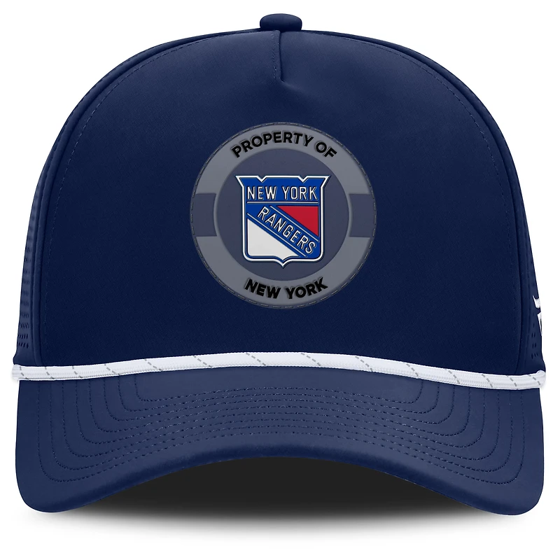 Men's Fanatics Navy New York Rangers Authentic Pro Rink Adjustable Hat