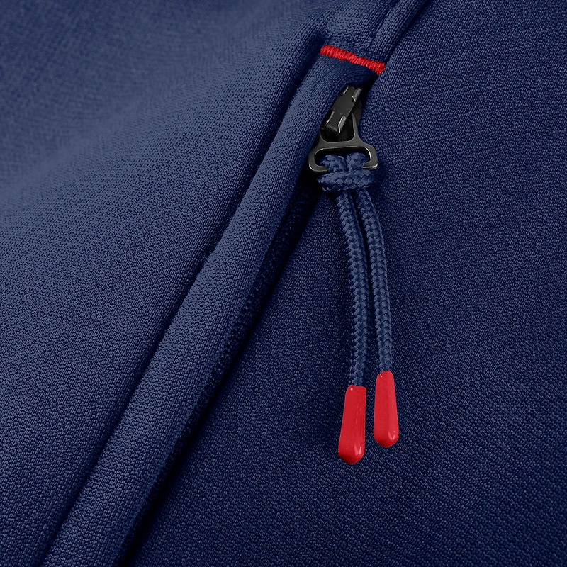 Veste zippée intégrale Authentic Pro Rink des Rangers de New York pour homme, bleu marine