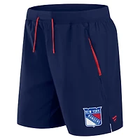 Short de performance authentique Pro Rink pour homme Fanatics bleu marine New York Rangers