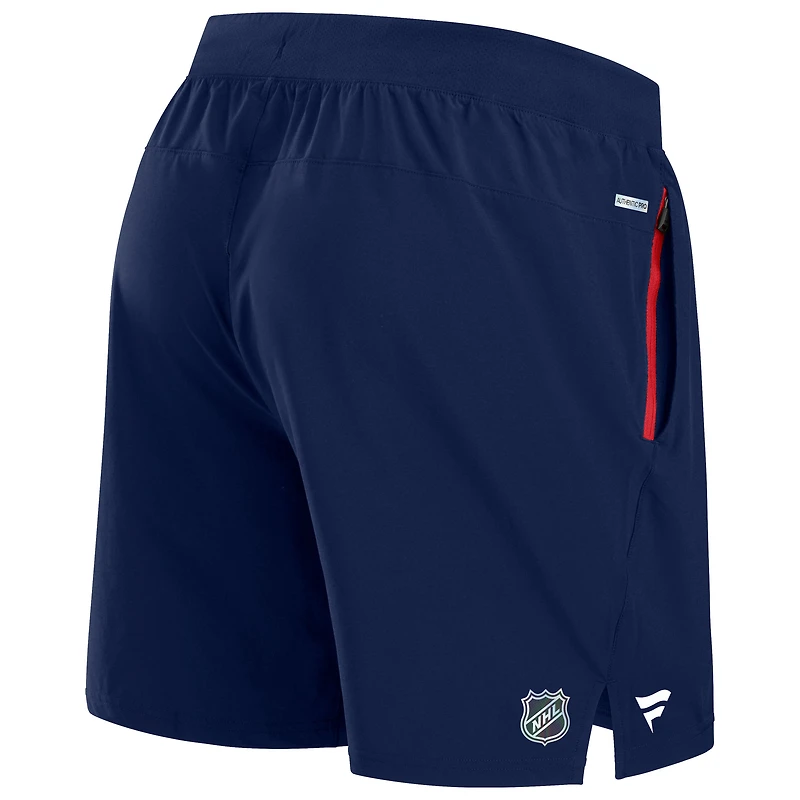 Men's Fanatics Navy New York Rangers Authentic Pro Rink Performance Shorts