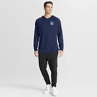 Men's Fanatics Navy New York Rangers Authentic Pro Rink Raglan Hoodie