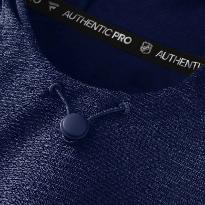 Sweat à capuche raglan authentique Pro Rink des Rangers de New York pour homme, bleu marine