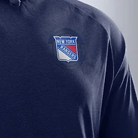 Sweat à capuche raglan authentique Pro Rink des Rangers de New York pour homme, bleu marine