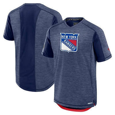 T-shirt technique authentique Pro Rink des Rangers de New York pour hommes la collection Fanatics Navy