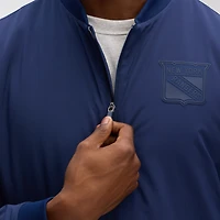 Men's Fanatics Navy New York Rangers Authentic Pro Road Lightweight Full-Zip Bomber Jacket