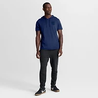 Men's Fanatics Navy New York Rangers Authentic Pro Road Short Sleeve Hoodie