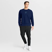 Men's Fanatics Navy New York Rangers Authentic Pro Road Tri-Blend Sweatshirt