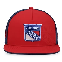 Casquette snapback rouge/marine New York Rangers pour homme (Fanatics)