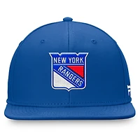 Casquette ajustée Fanatics Royal New York Rangers Core pour homme avec logo principal