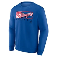 Sweat-shirt en polaire Fanatics Royal New York Rangers Focus pour hommes