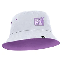 Men's Fanatics White New York Rangers Hockey Fights Cancer Bucket Hat