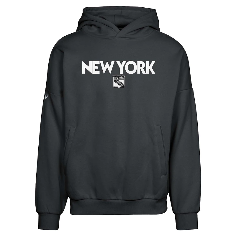 Sweat à capuche noir pour homme Contact City Capsule des Rangers de New York Levelwear
