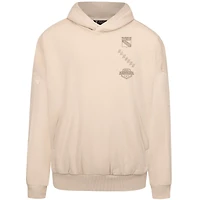 Sweat à capuche imprimé New York Rangers pour homme avec logo Contact Stamp de couleur crème Levelwear