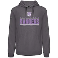 Sweat à capuche gris Levelwear pour homme des Rangers de New York, motif « Hockey Fights Cancer » Pulsar Off Season Tri-Blend