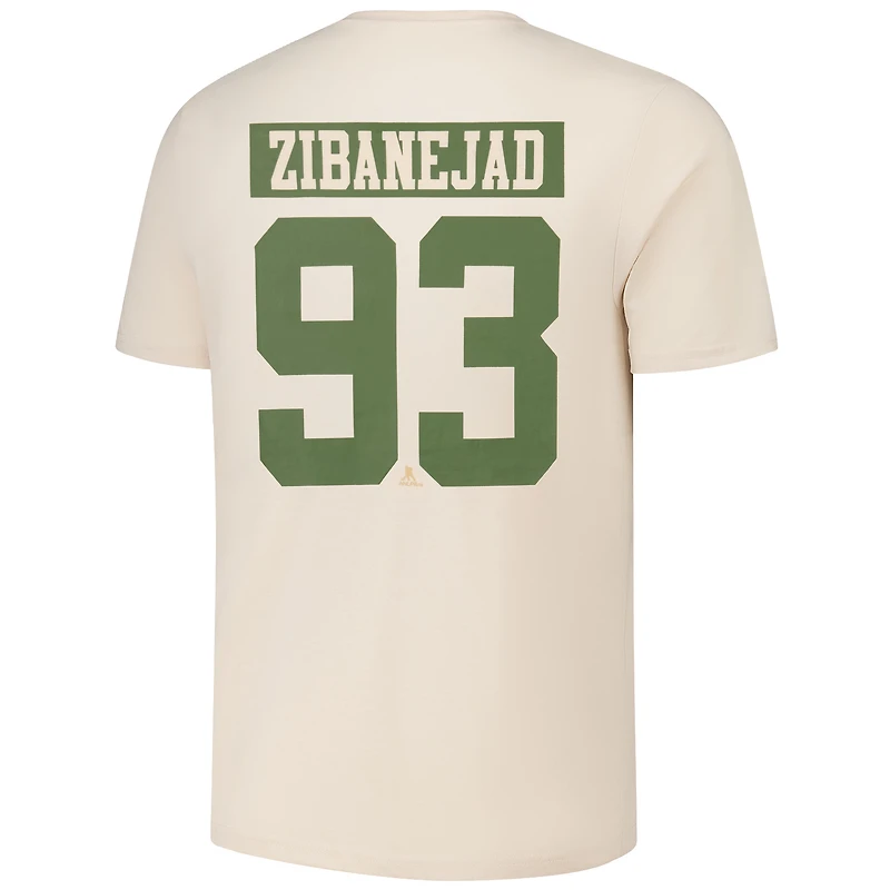 T-shirt pour homme Levelwear Mika Zibanejad Kaki New York Rangers 2024 NHL Military Appreciation Richmond Delta Player Name & Number