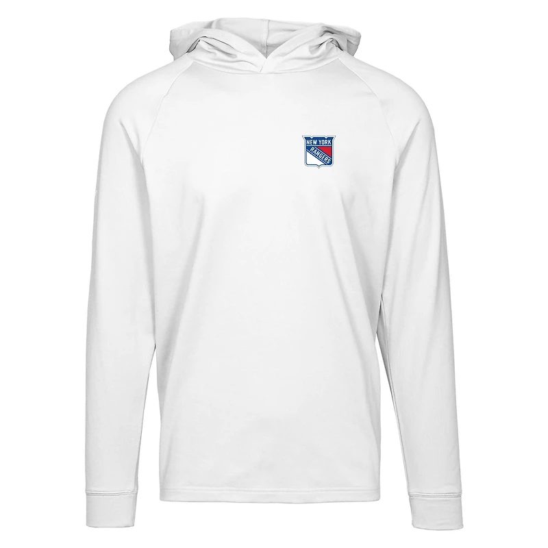 Sweat à capuche blanc New York Rangers Dimension Insignia Core pour homme de Levelwear