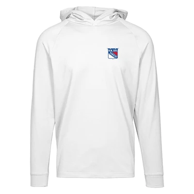 Men's Levelwear White New York Rangers Dimension Insignia Core Pullover Hoodie