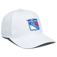 Men's Levelwear White New York Rangers Zephyr Insignia Core Structured Adjustable Hat