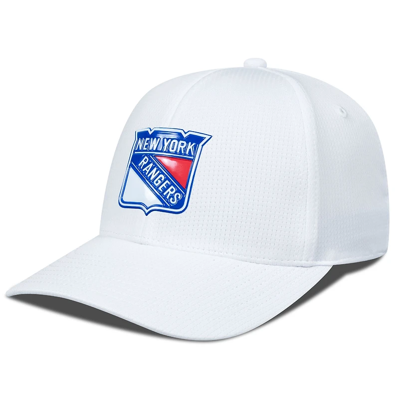 Casquette ajustable structurée Zephyr Insignia Core des Rangers de New York pour homme de Levelwear blanche