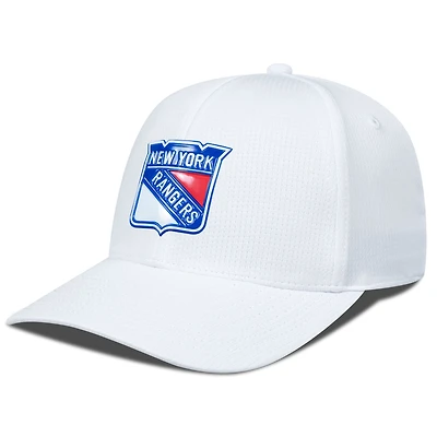 Casquette ajustable structurée Zephyr Insignia Core des Rangers de New York pour homme de Levelwear blanche